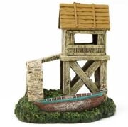 Chicos CH10186 Balıkçı Evi ve Sandal - Akvaryum Dekoru