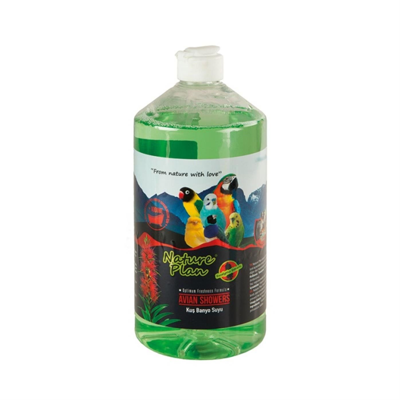 Nature Plan Avian Showers -Kuş Banyo Suyu 1000ml