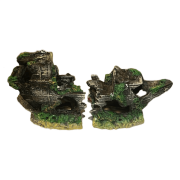 Dophin U-329S Akvaryum Dekoru 2 Parça Gemi