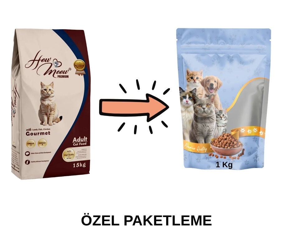 How Meow Yetişkin Kedi Maması Gourmet Paketten Bölme Doypack 1 Kg