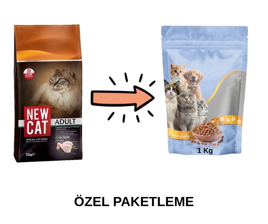 Newcat Tavuklu Yetişkin Kedi Maması Paketten Bölme Doypack 1 Kg
