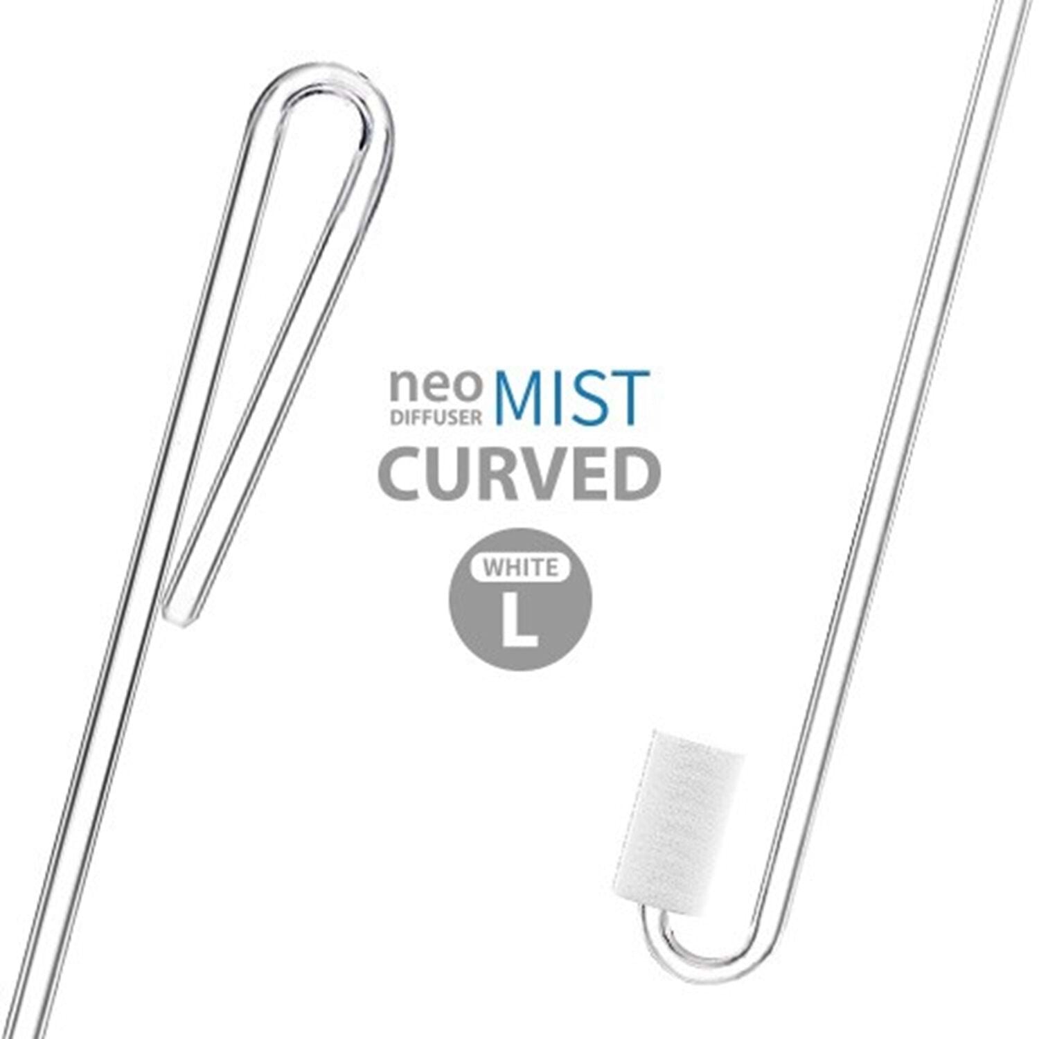 Aquario Co2 Diffuser Mist Curved L (White)