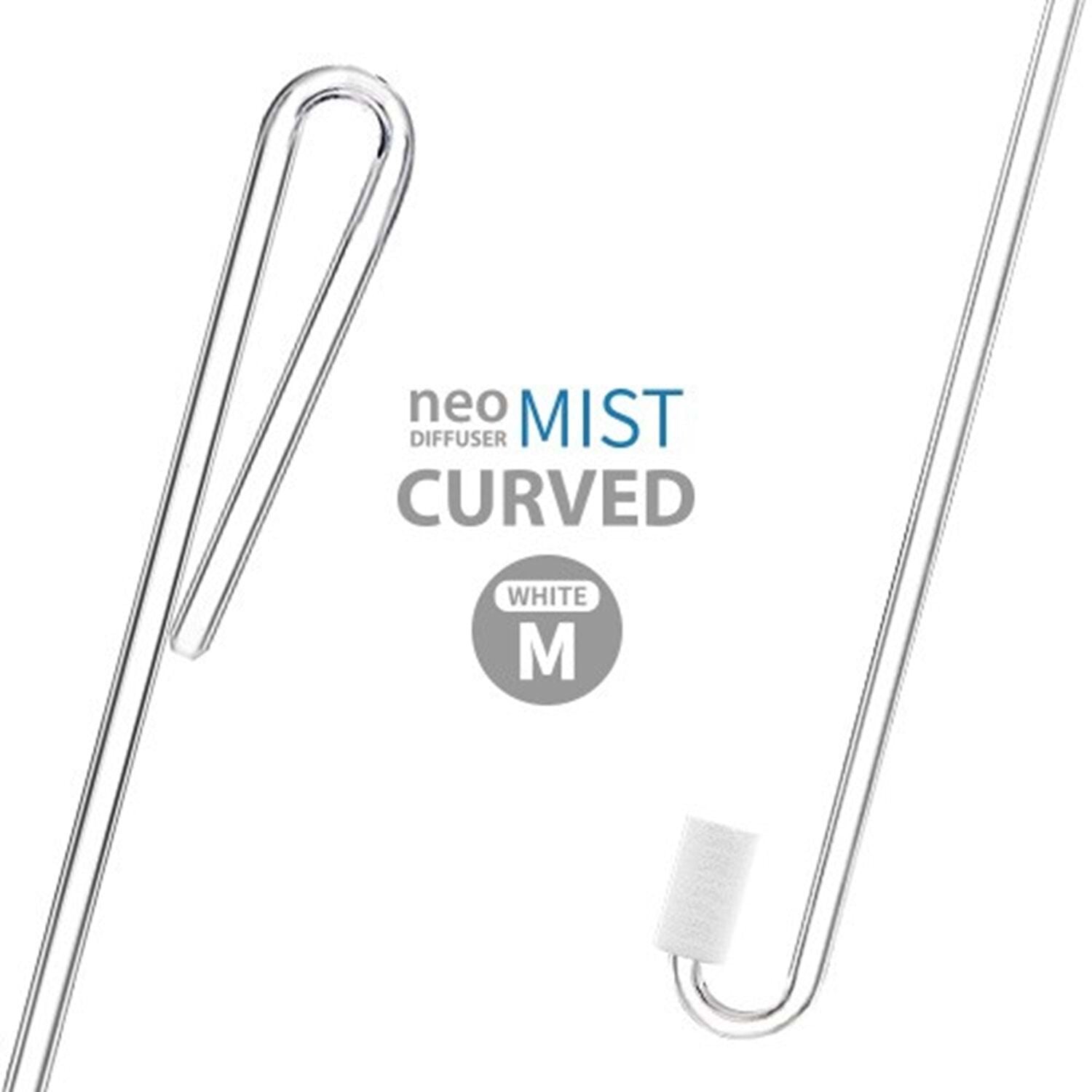 Aquario Co2 Diffuser Mist Curved M (White)