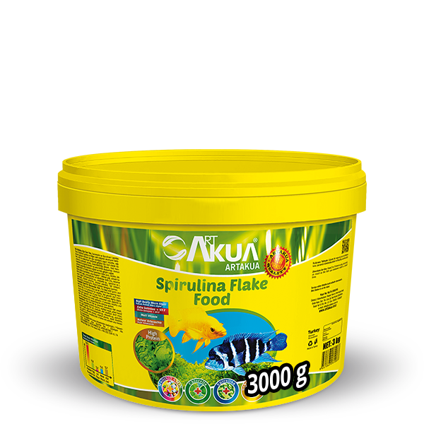 ArtAkua Spirulinalı Pul Yem 100gr (Açık)