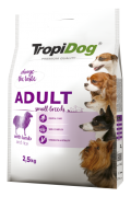 TropiDog Premium Adult Small Breeds with lamb & rice 2,5kg