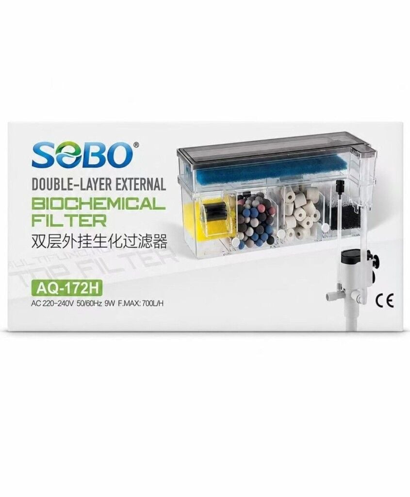 Sobo AQ-172H Bio Askı Filtre 700lt/Saat