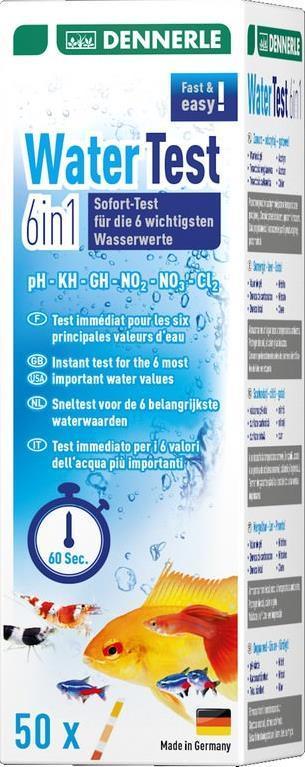 Dennerle Water Test 6 in 1 Test Kiti