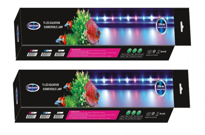 Aqua Master Su Altı Led 30cm 3w Pembe-Beyaz