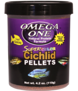 Omega One Super Color Cichlid Small Pellets 1360gr.
