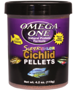 Omega One Super Color Cichlid Small Pellets 1360gr.