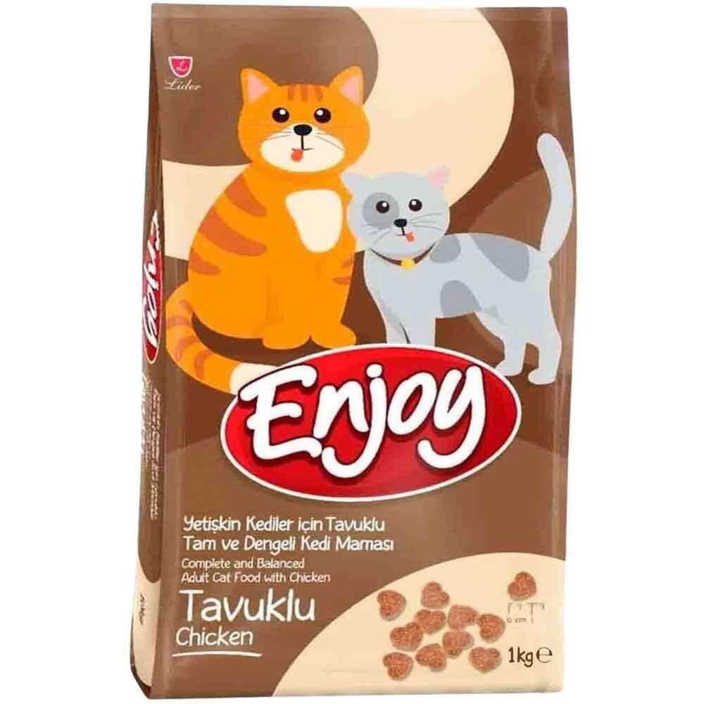 Enjoy Tavuklu Yetişkin Kedi Maması 1Kg