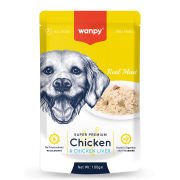 Wanpy Pouch Tavuk&Ciğer Yaş Köpek Maması 100gr