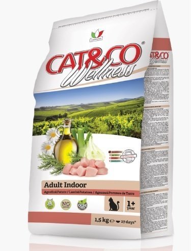 Adragna Cat&Co Kuzulu & Patatesli Kuru Kedi Maması 1,5kg