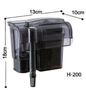 Dophin H200 Askı Filtre 250lt/saat