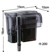 Dophin H200 Askı Filtre 250lt/saat