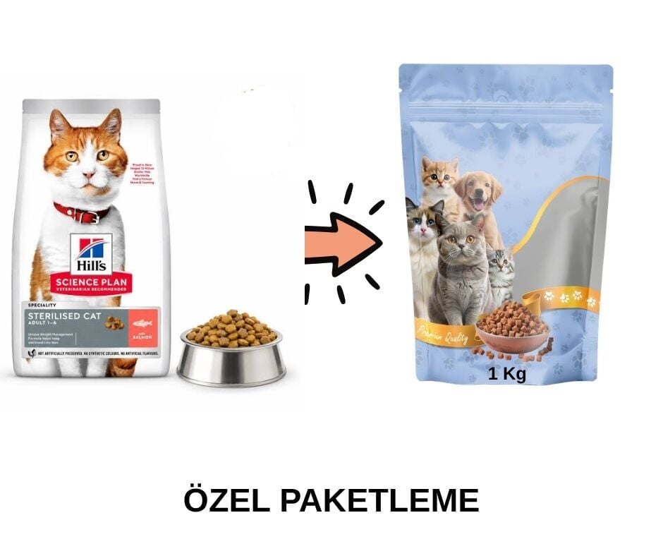 Hill's  Somonlu Kısır Kedi Maması Paketten Bölme Doypack 1 Kg