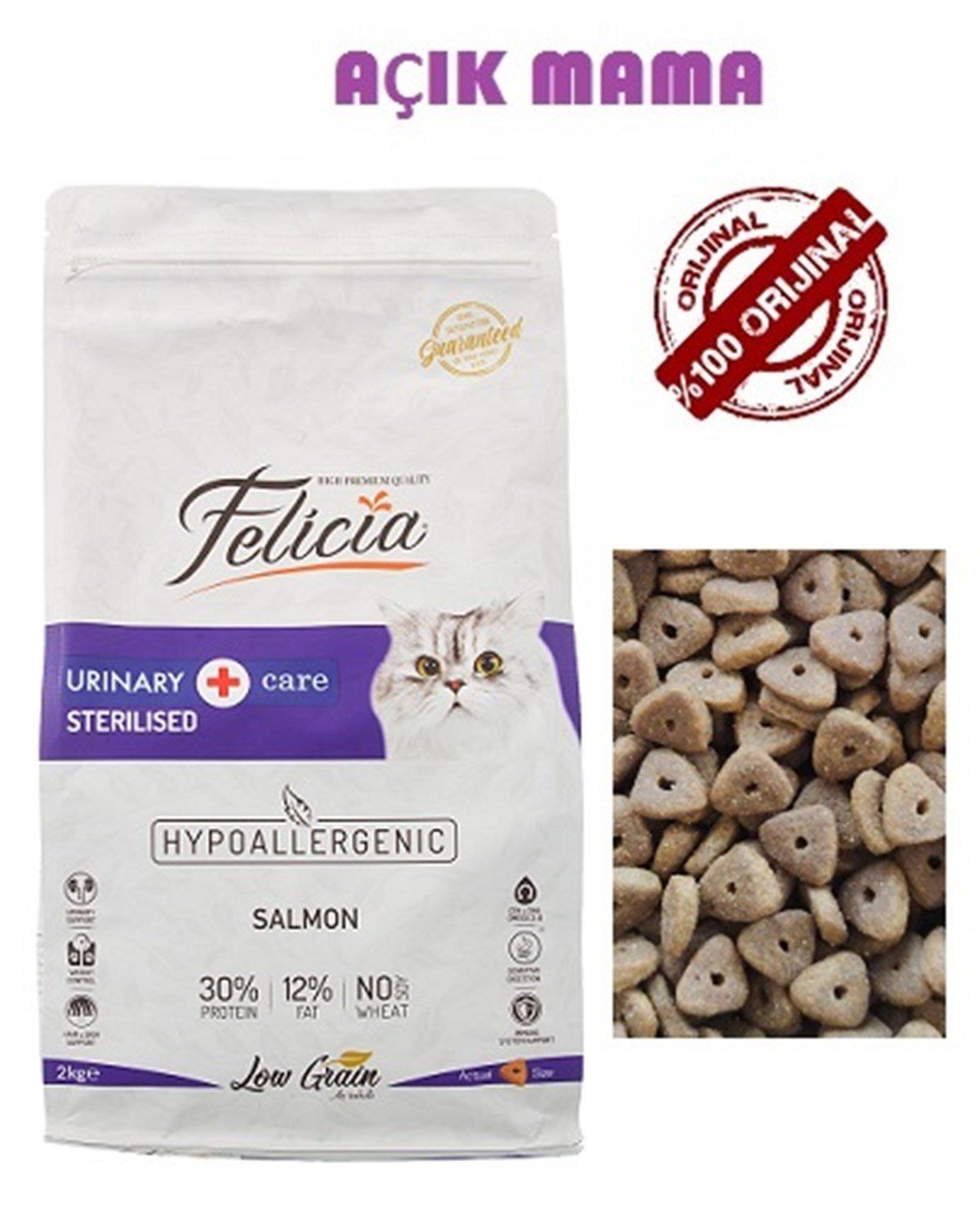 Felicia Somonlu Kısır Kedi Maması 1 kg Paketten Bölme