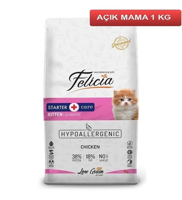 Felicia Kitten Tavuklu Yavru Kedi Maması 1 kg Paketten Bölme