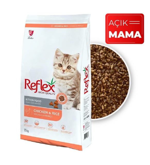 Reflex Kitten Tavuklu Yavru Kedi Maması 1kg Paketten Bölme