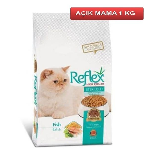 Reflex Somonlu Kısır Kedi Maması 1kg Paketten Bölme