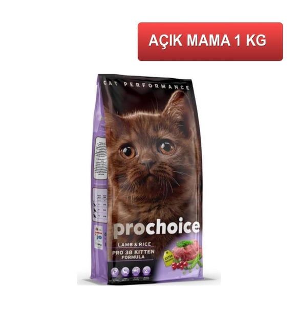 ProChoice Kitten Kuzu Etli Yavru Kedi Maması 1 Kg Paketten Bölme