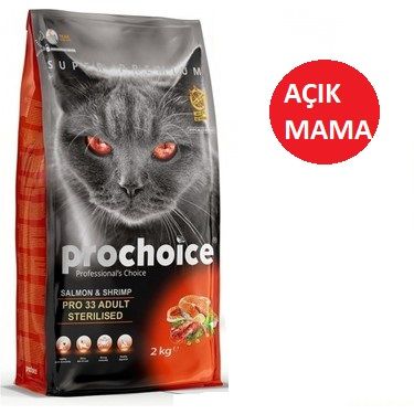 ProChoice Somonlu-Karidesli Kısır Kedi Maması 1 Kg Paketten Bölme