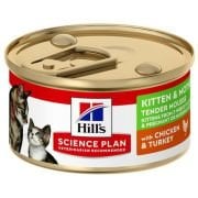 Hills Kitten & Mother Tavuklu Hindili Yavru Kedi Konserve Maması 85gr