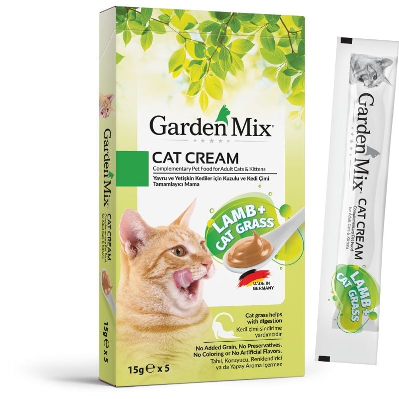 GardenMix Cat Cream Lamb + Kedi Otu 5x15gr.