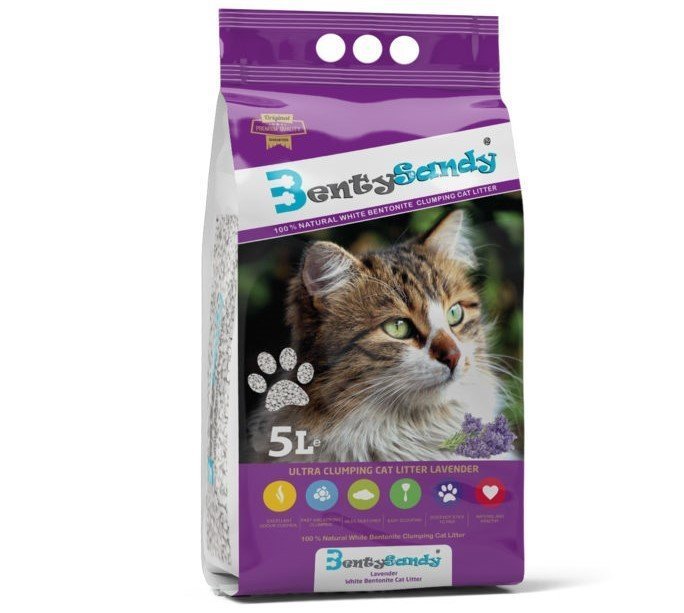 Benty Sandy Ultra Topaklaşan Kedi Kumu Lavanta Kokulu 5lt