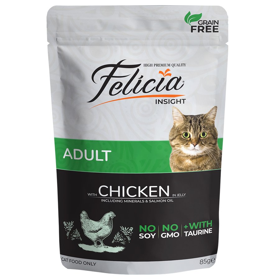 Felicia Tahılsız 85 gr Yetişkin Tavuklu Yaş Kedi Maması
