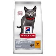 Hills Kitten Sterilised Kısırlaştırılmış Tavuklu Kedi Maması 10Kg