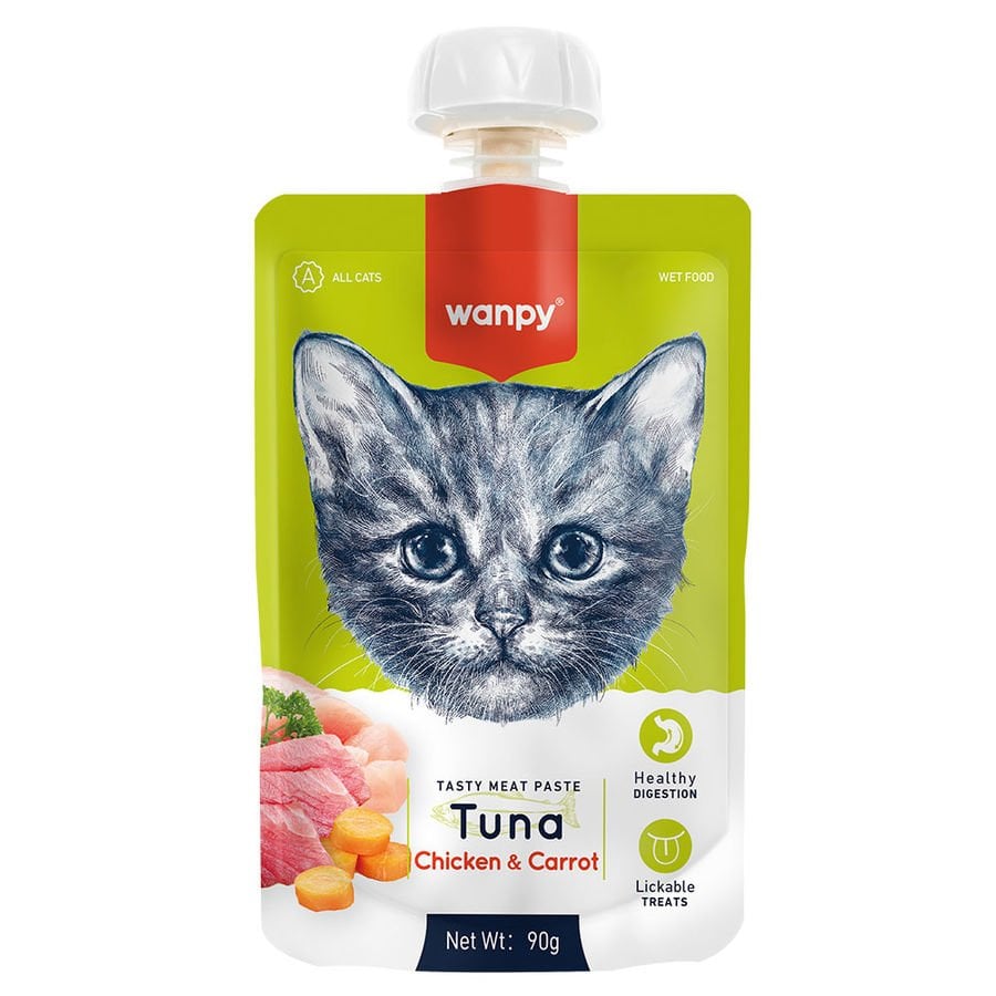 Wanpy Taze Ton Balıklı&Tavuklu Kedi Et Ezmesi 90gr