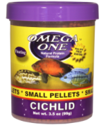 Omega One Cichlid Small Pellets 100gr Açık