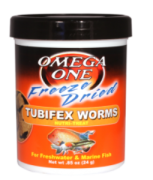 Omega One Freeze Dried Tubifex Worms 490ml / 44gr.