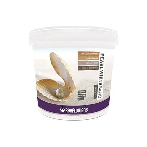 ReeFlowers Pearl White Sand Mineralli Akvaryum Kumu 25Kg (0,5-1 mm)
