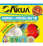 ArtAkua Sarımsaklı & Spirulinalı Anaç Yemi 100gr. (Açık)