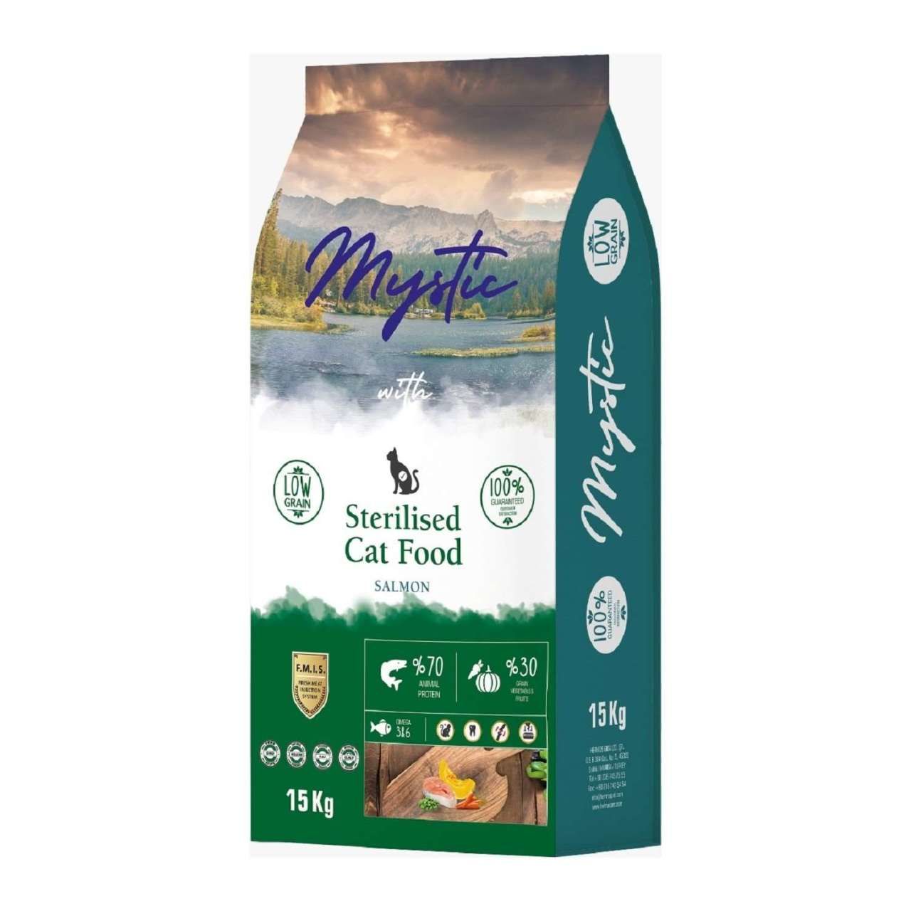 Mystic Sterilised Kısırlaştırılmış Somonlu Kedi Maması 15Kg