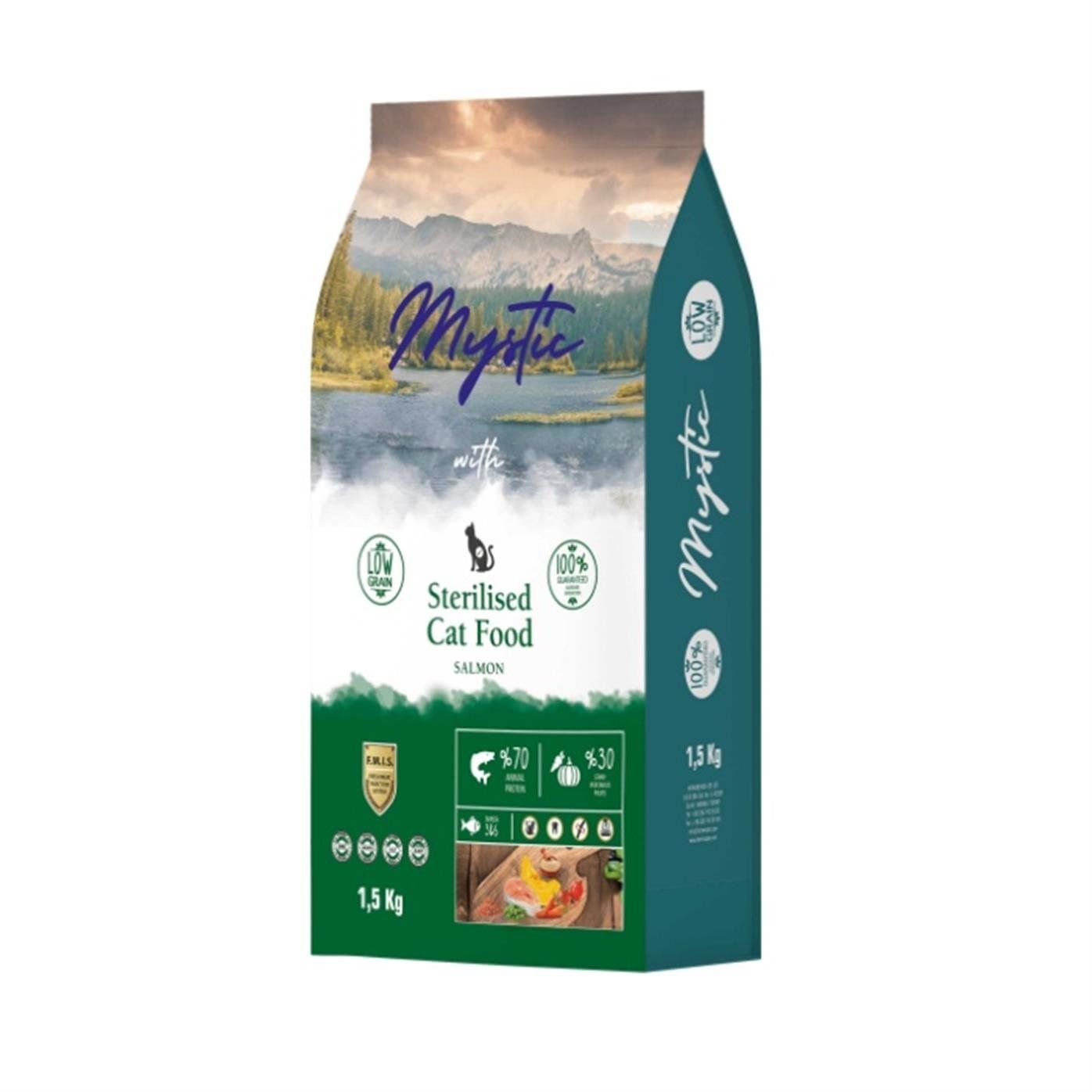 Mystic Sterilised Kısırlaştırılmış Somonlu Kedi Maması 1,5Kg