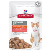 Hills Sterilised Kısırlaştırılmış Somonlu Chunks & Gravy 85gr.