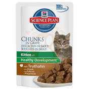 Hills Chunks in Gravy Kitten Hindi Etli Yavru Kedi Yaş Maması 85gr