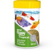 Floppy Tropical Spirulina Garlic Sarımsaklı Yem 100ml / 45gr.